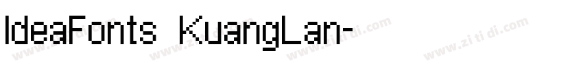 IdeaFonts KuangLan字体转换